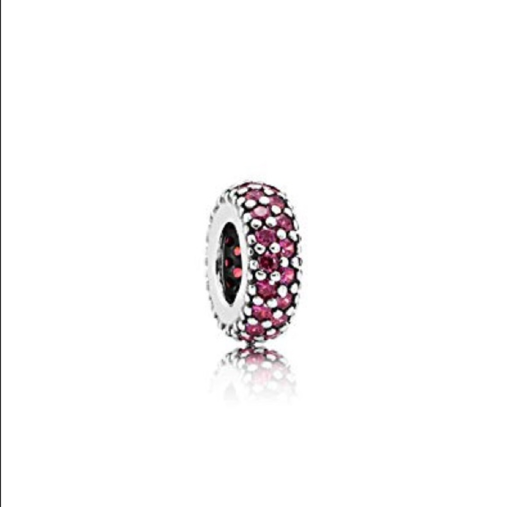 Never Worn Red Pandora Charm Spacer